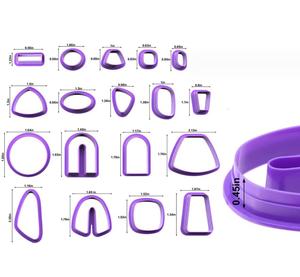 <strong>Polymer</strong> <strong>Clay</strong> Cutter Tool <strong>Clay</strong> DIY Craft Cutting Mold for Earring Jewelry Pendant Making - Product Image 6