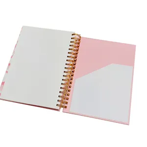 Un diario di fitness e benessere stampa personalizzata confezione di lusso rosa con copertina rigida Agenda giornaliera Agenda Organizer Planner