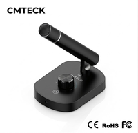 Microphone de conférence USB de bureau CMTECK, prise en charge omnidirectionnelle à 360 degrés, voix claire, plug-and-play, pour réunions d'affaires