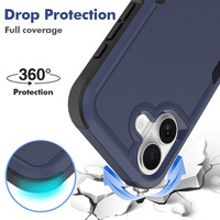 Pour iPhone 17 2in1 étui de téléphone portable antichoc dur pour iPhone 17 étui blindé