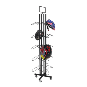RuiMei Porte-casques rotatif à 5 niveaux en métal avec 10 supports, revêtement en poudre, pour <span class=keywords><strong>moto</strong></span>, garde-robe et salon - Product Image 2