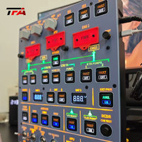 Ensemble de panneaux de commande aériens haute fidélité pour les simulateurs d'aviation, les amateurs et la construction de cockpits domestiques