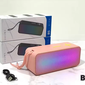 Haut-parleur sans fil portable BT5.0 avec éclairage LED RVB, mini haut-parleur passif en plastique 3W, lecteur de musique <span class=keywords><strong>MP3</strong></span> stéréo portable - Product Image 5