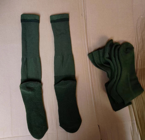 Chaussettes personnalisées DFS01, chaussettes vertes, chaussettes de compression, chaussettes longues en tissu éponge, chaussettes chaudes d'hiver, chaussettes longues en laine mérinos - Product Image 5