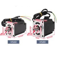 Moteur électrique sans balais 220V 600W HS60 avec réducteur à vis sans fin RV040 et contrôleur de vitesse pour barbecue