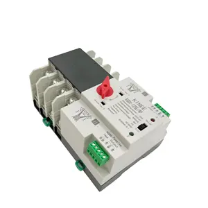 Interruptor de transferencia automática de doble potencia, para carril Din, ATS, 110V, 220V, 4 polos, 125A