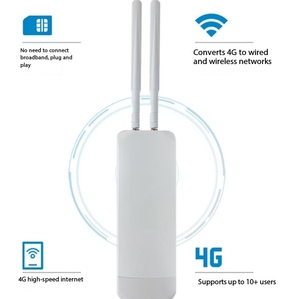 เราเตอร์ 4G CPE สำหรับภายนอกอาคาร รองรับซิมคู่ ความเร็ว 300Mbps แบบพกพา พร้อมช่องใส่การ์ดไวไฟไร้สาย ออสเตรเลีย รองรับ 4G คู่ - Product Image 2