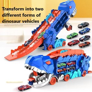 OFERTA ESPECIAL: Tiranosaurio Rex Devorador de Dinosaurios con Catapulta Mejorada, 12 Autos de Juguete de Metal Fundido, Pista de Carreras, Juguete de Transporte, Regalo de Rompecabezas para Niños - Product Image 2