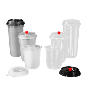 Logo personalizzato stampato 90mm 12oz 16oz 24oz sigillabile PP tazze di plastica dura per <span class=keywords><strong>Yogurt</strong></span> e caffè 100% personalizzabili - Product Image 5