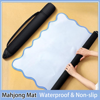 Tapis de table de forme irrégulière, tapis de mahjong en caoutchouc, tapis de jeu de poker Texas imperméable, tapis de souris anti-bruit et antidérapant, tapis de bureau