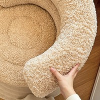 Fauteuil inclinable et pivotant moderne en tissu peluche Teddy, base en bois massif, pour salon, chambre, hôtel, salle à manger