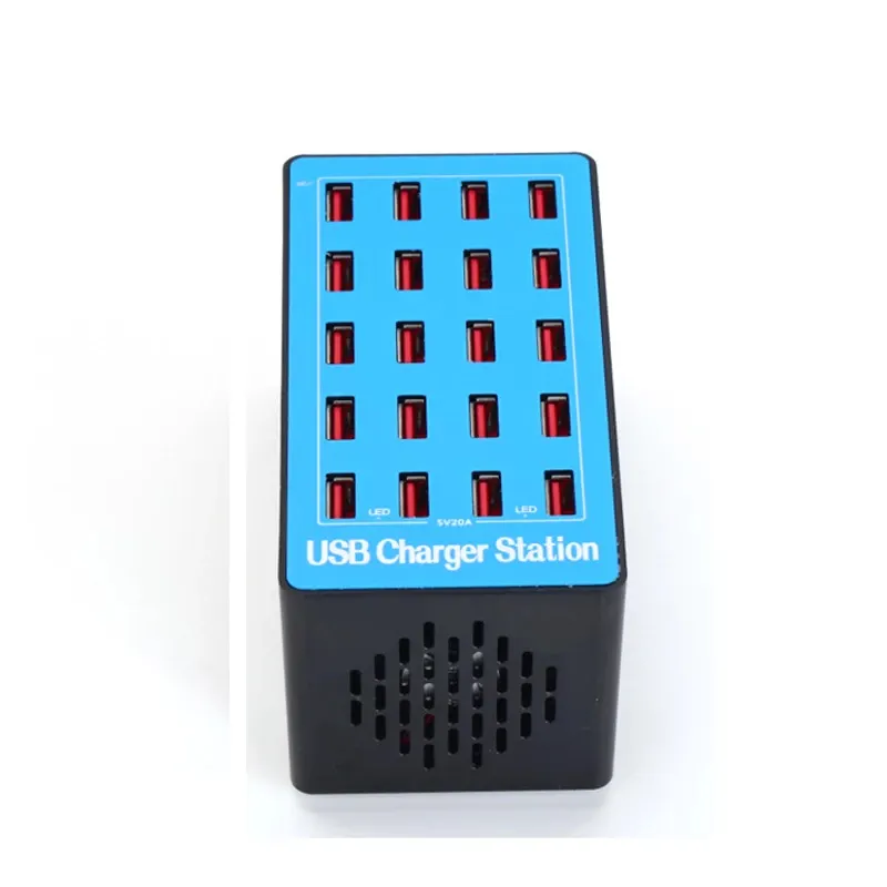 20 Ports usb charger station 100W USB Charger Smart Charger High Power Charging Station for Mobile Phones