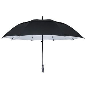 Parasol — Double canopée surdimensionnée, grand format, avec revêtement en argent ventilé, parapluie en tissu - Product Image 2