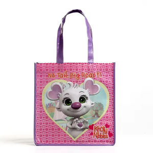 <span class=keywords><strong>Bolsa</strong></span> de Compra Reutilizable de Tela No Tejida PET Laminada con Logotipo Ecológico Impreso de Alta Calidad y Económica, Color Personalizado con Logotipo y Asas - Product Image 1