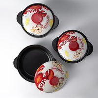 Marmite en céramique multi-taille, casserole créative en céramique pour restaurant, pot à soupe ouvert pour la maison, offre spéciale
