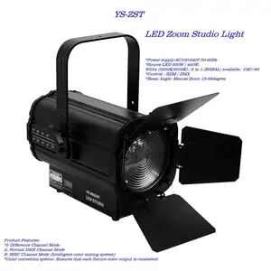 YS-200ZST-W YueSheng 200W TV studio LED Fixed Lens Profile Spot Light Theatre Profiles Stage Light