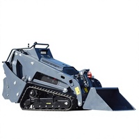 Mini-chargeuse compacte sur chenilles diesel pour travaux agricoles et de construction