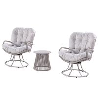 Vente en gros de tables et chaises en rotin avec structure métallique pour terrasse extérieure, jardin, café français, bistrot, restaurant