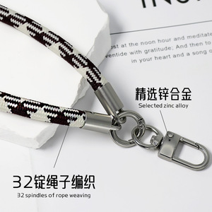 สายคล้องโทรศัพท์ Wanlisheng ขนาด 7 มม. ทำจากโพลีเอสเตอร์ ปรับแต่งสีได้ สายคล้องคอ สายคล้องข้อมือ ให้ความรู้สึกหรูหรา - Product Image 4