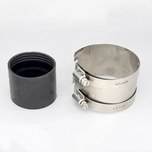 Tùy chỉnh thép không gỉ không có Trung tâm khớp nối ống kẹp đường kính lớn một loại phụ kiện đường ống cao su để kết nối - Product Image 3