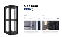 Armoire réseau 4U avec disponibilité de stock Armoire rack pour serveur réseau standard 42U pour centres de données et salles informatiques