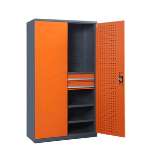 Armoire à outils en acier à 2 portes, armoire à outils en métal, armoire à outils pour atelier d'usine - Product Image 1