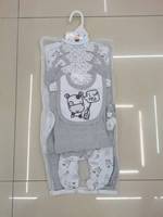 Ensemble 5 pièces pour bébé : sweat à capuche à manches courtes, veste longue en coton, combinaison de ramassage, pyjama cinq pièces, barboteuse 0-9 mois