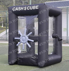 Nuovo Design Personalizzato: Tenda Gonfiabile Dorata per Catturare Soldi e Cabina <span class=keywords><strong>Palloncini</strong></span> Cash Cube Grabber con Soffiatore Elettrico 4-6ft - Product Image 3
