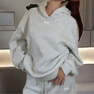 Sweat à capuche pour homme, uni, court, délavé, ample, doublé polaire, brodé, 350GSM, effet déchiré, coupe ample, logo personnalisé, effet bouffant - Product Image 3