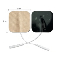 Électrodes carrées réutilisables Konmed KM-805 5x5cm/2*2 pouces pour la rééducation et la physiothérapie à domicile, coussinets TENS pour soulager la douleur