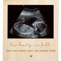Bingkai Foto Kayu Mama Personalisasi Grosir, Hadiah Terbaik Hari Ibu, Bingkai Magnetik Mini untuk Menampilkan Foto Keluarga Ultrasound