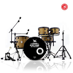Batería Acústica Beatello JBK de 5 Piezas, Instrumento Musical de Percusión, Juego de Batería de Madera de Tilo, Tamaños Completos, Kits de Batería Profesionales - Product Image 1