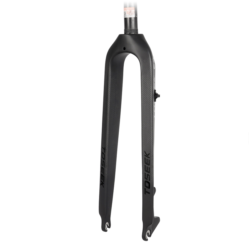 Original Production Toseek Straight Disc Brake 9*100mm Qr Xc Rigid Fork Mtb Carbon Bike Front Fork for Mountain Bike Parts