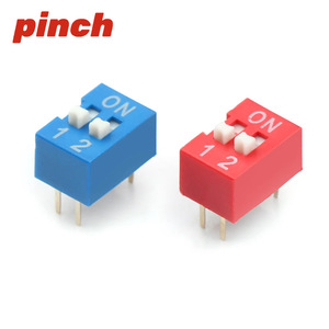 สวิตช์ DIP แบบกด 5 ตำแหน่ง ระยะห่างขา 2.54 มม. แบบ Through Hole SPST ตัวเลือกเปิด-ปิด สำหรับอุปกรณ์อิเล็กทรอนิกส์ - Product Image 2