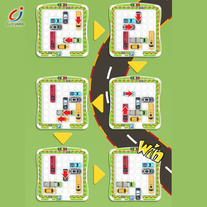 Juego de Rompecabezas Magnético Chengji para Actividades de Aprendizaje Temprano, Juguete Educativo de Estacionamiento con Tarjetas Coloridas - Product Image 3