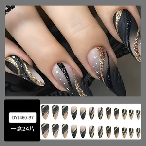 2026 KUDAN, diseño personalizado más vendido, <span class=keywords><strong>uñas</strong></span> francesas artificiales, <span class=keywords><strong>uñas</strong></span> postizas largas de prensa, ilustraciones 3D hechas a mano - Product Image 3