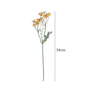 Flores Artificiales de Margarita Ruilisi, Color Naranja, Amarillo y Blanco, de Seda, para Decoración del Hogar, Bodas y Fotografía - Product Image 5