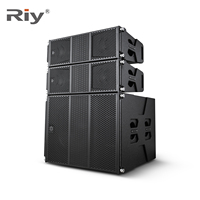 Haut-parleurs Line Array Néodyme Professionnels RM118 18 Pouces, Caisson de Basses Puissant, Subwoofer Double 18 Pouces
