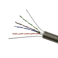 Double fil d'acier OFC 4-core Catégorie 5e Câble UTP Ascenseur Mobile Plat Câble Convient pour CCTV Caméra Ascenseur Réseau Câble