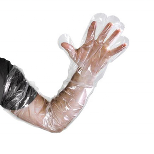 Sarung tangan inseminasi panjang <span class=keywords><strong>Ultrasound</strong></span> hewan, sarung tangan keling plastik - Product Image 2