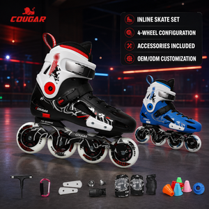 <span class=keywords><strong>Pattini</strong></span> in Linea Personalizzati a Quattro Ruote con Cuscinetti ABEC-7 e Telaio in Alluminio - Scarpe da Pattinaggio di Alta Qualità per Esterni - Product Image 1