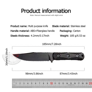 Cuchillo Táctico Personalizable BK EK50, Hoja Fija de Acero Inoxidable de Alta Calidad, Punta Caída, G10, OEM, Uso en Exteriores, Funda DIY - Product Image 6