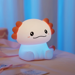 Axolotl USB sạc LED ánh sáng ban đêm với điều khiển cảm ứng mềm Silicone đèn phòng ngủ Đèn bàn cho trẻ em sử dụng - Product Image 4