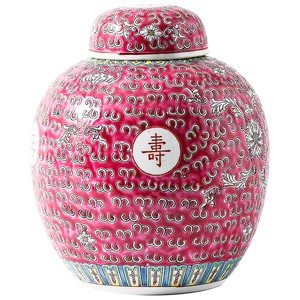 Jingdezhen antique peint à la main <span class=keywords><strong>Famile</strong></span> Rose boîte à thé en céramique marchandises anciennes urne et pot en céramique - Product Image 1