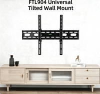 Pabrik Memproduksi Braket Dinding TV Tilt Profesional Berkualitas Tinggi, VESA 400x400, Cocok untuk TV Layar Datar hingga 55 Inci.