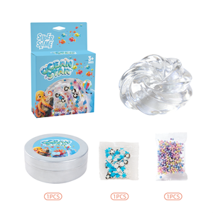 Kit de slime transparent écologique directement de l'usine, non toxique, conforme ASTM CE, jouet sensoriel extensible, kit de bricolage pour enfants, OEM ODM en gros - Product Image 2