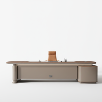 Bureau de direction moderne de luxe flambant neuf, design en L, mobilier de bureau, usine de Foshan