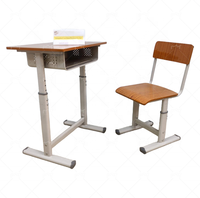Meubles scolaires en gros d'usine, banc simple, ensemble de bureau et de chaise pour étudiants, table de lecture, mobilier éducatif