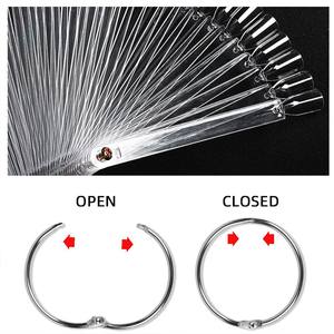 Plaque de <span class=keywords><strong>couleur</strong></span> de vernis à ongles en forme d'éventail de 50 couleurs pour l'exercice et l'affichage comprend un outil d'art des ongles et un <span class=keywords><strong>modèle</strong></span> de carte de <span class=keywords><strong>couleur</strong></span> à vis à anneau - Product Image 5