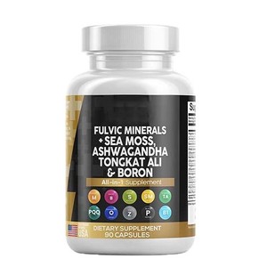 Capsule di <span class=keywords><strong>Shilajit</strong></span> con Alghe Nere per Migliorare la Densità Ossea, Vendita Calda su Amazon, con Ashwagandha, 60 Capsule - Product Image 1